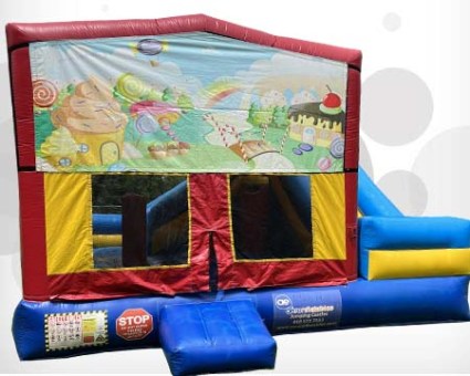 Candyland inflatable combo1